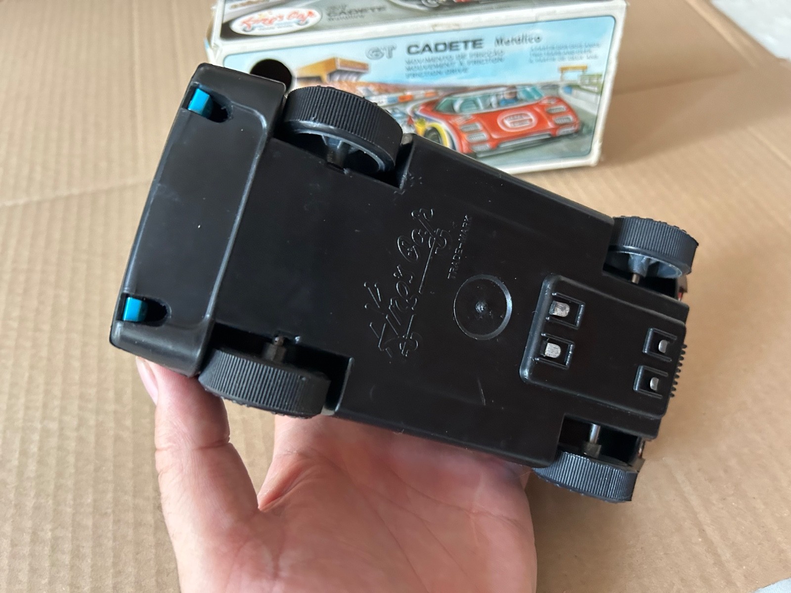 Portuguese vintage toy car 1970s General Mabor Champion and Motorcraft advertisi