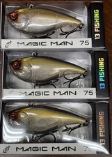 13 Fishing Magic Man 75 One Knockers(lot of 3) Greenie