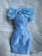 UNBRANDED HANDMADE Integrity Fashion Royalty NU.FACE 12” DOLL SIZE BLUE DRESS