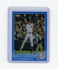 2015 Topps Chrome Derek Jeter #1 Blue Refractor /150 NY Yankees HOF