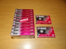 Lot of 12 Vintage BASF Ferro Extra I 90 Blank Audio Cassette Tapes NEW/SEALED