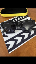 Marc Jacobs MARC 657/S Women's Square Sunglasses Black Frame Gray Tinted UV400