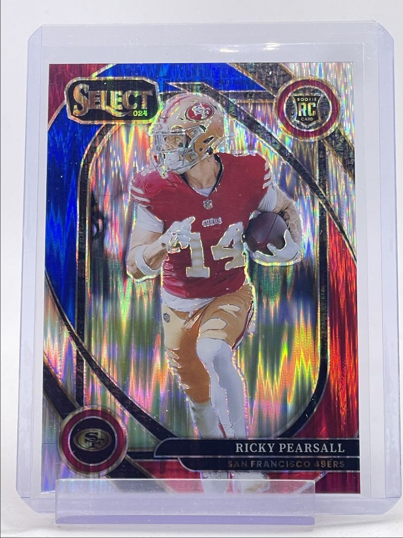 RICKY PEARSALL 2024 SELECT CLUB LEVEL ROOKIE RED BLUE SHOCK PRIZM RC Q4343