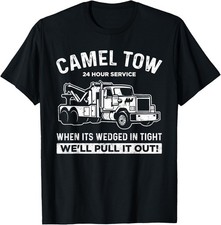 Camel Towing Shirt Tow Truck Adult Humor Camel Towing T-Shirt