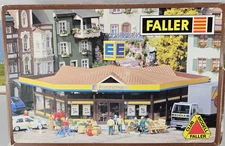 Older Faller HO Scale Club Model Kit -Edeka Supermarket w/ Interior Details #342