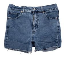 Express Mom Jean Shorts Women's 6 Raw Slim Y2K Retro 90's American Preppy Summer