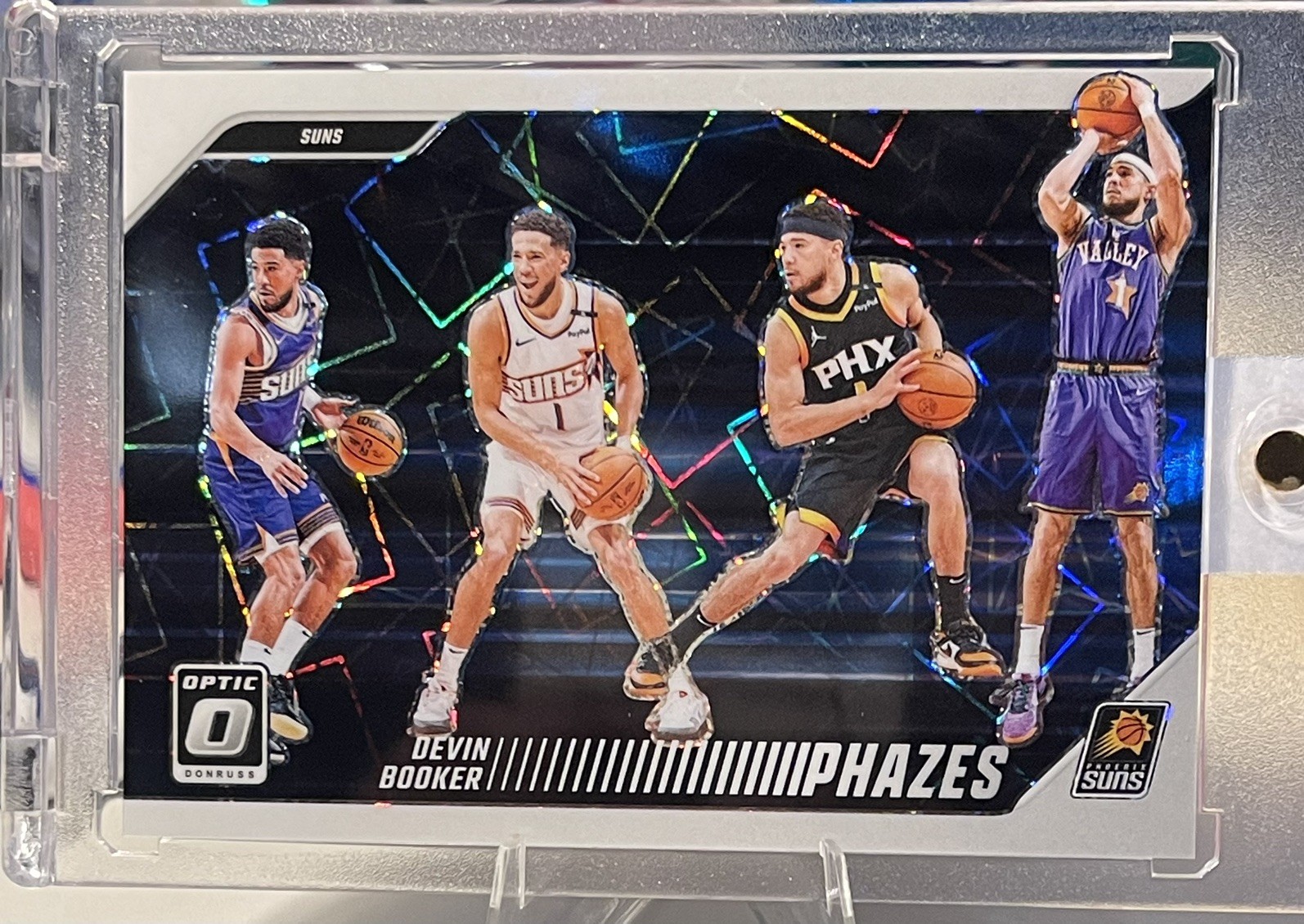 Devin Booker 2024-25 Panini Donruss Optic Phazes Case Hit SSP #20