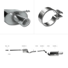 Bastuck Komplettanlage - Seat Exeo 4-Zylinder (ohne 2.0T) Bastuck Komplettanlage - Seat Exeo 4-Zylinder (ohne 2.0T)