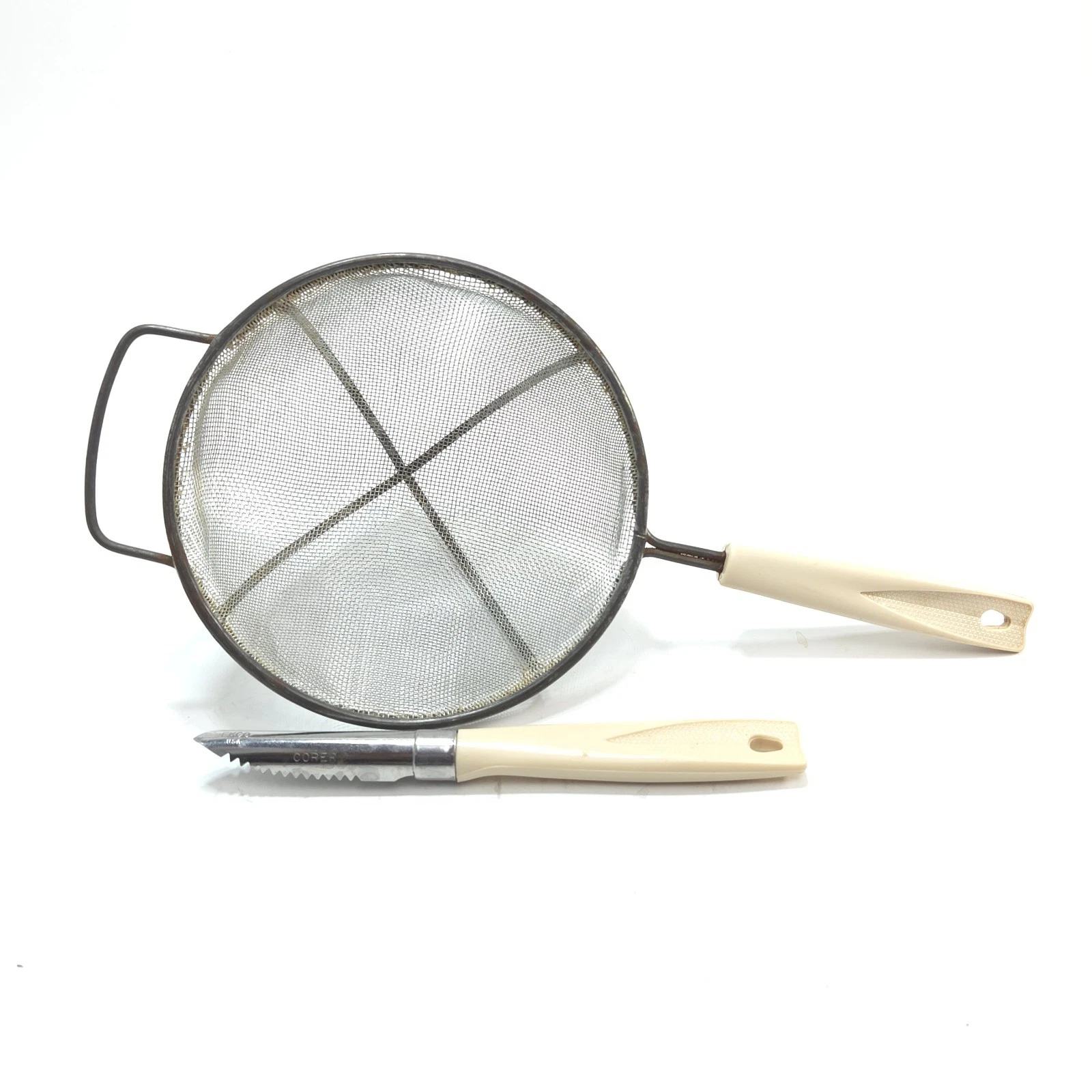 Vintage Ecko Strainer And Vegtable Peeler Made In U.S.A