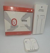 Apple Lightning To 30-Pin Adapter Nike Run Headphones iPod Nano Bundle