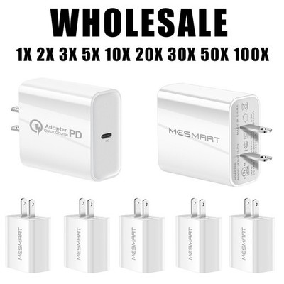 20W USB-C Power Adapter PD Fast Wall Charger Lot For iPhone 12 13 14 15 Pro Max
