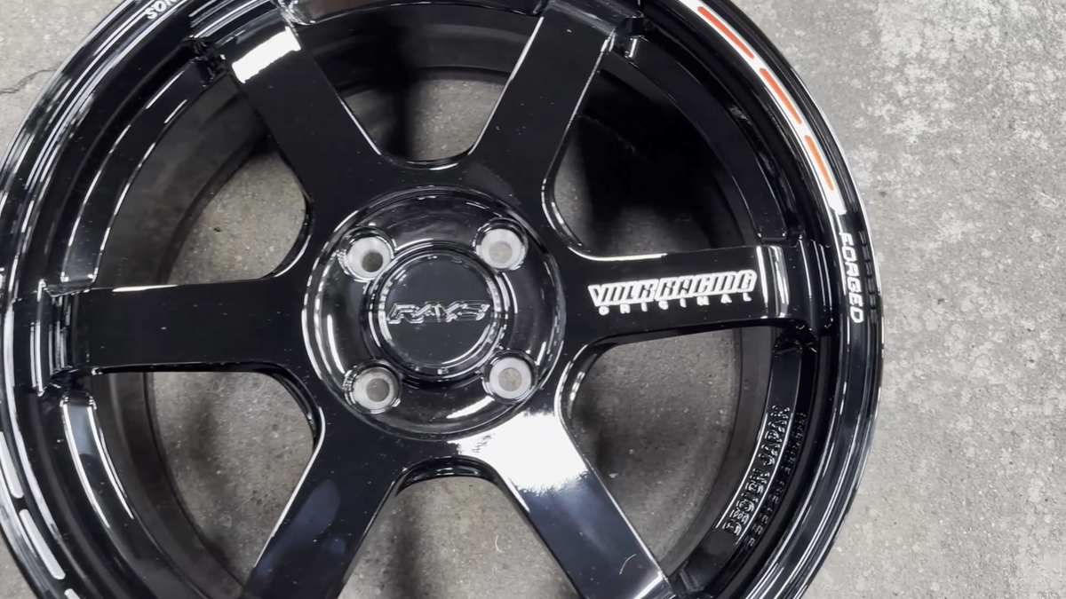 NEW 4x100 (4 Wheel) 16x7 AOW TE37 Time Attack BLACK Fit HONDA