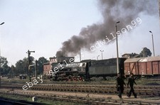 35mm Poland Railway Slide - PKP No. Ty51.203 2-10-0 at Nakto 1975 [V972]