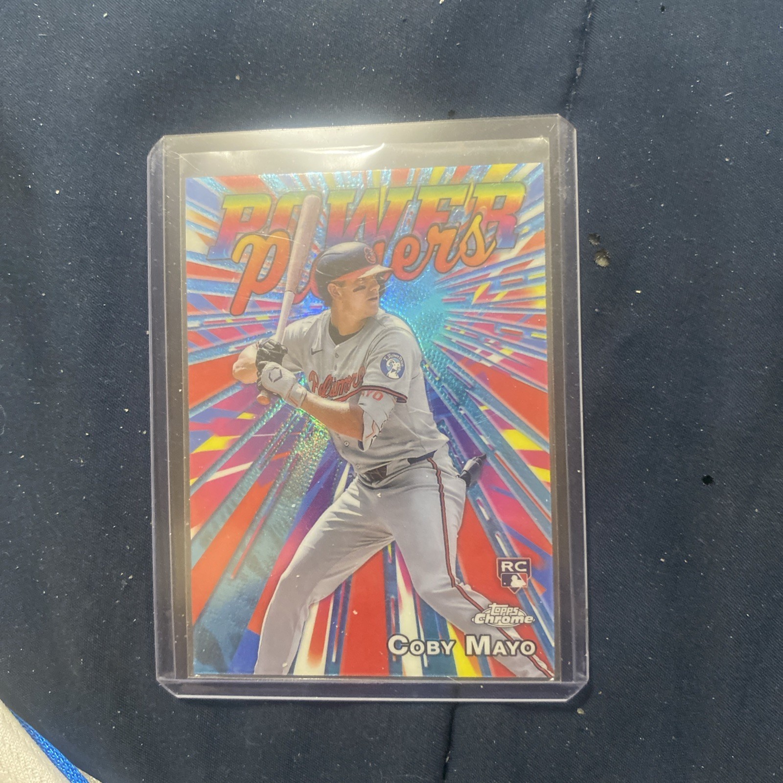 Coby Mayo Power Players Refractor Rookie RC 2025 Topps Chrome Card PP-21 Orioles