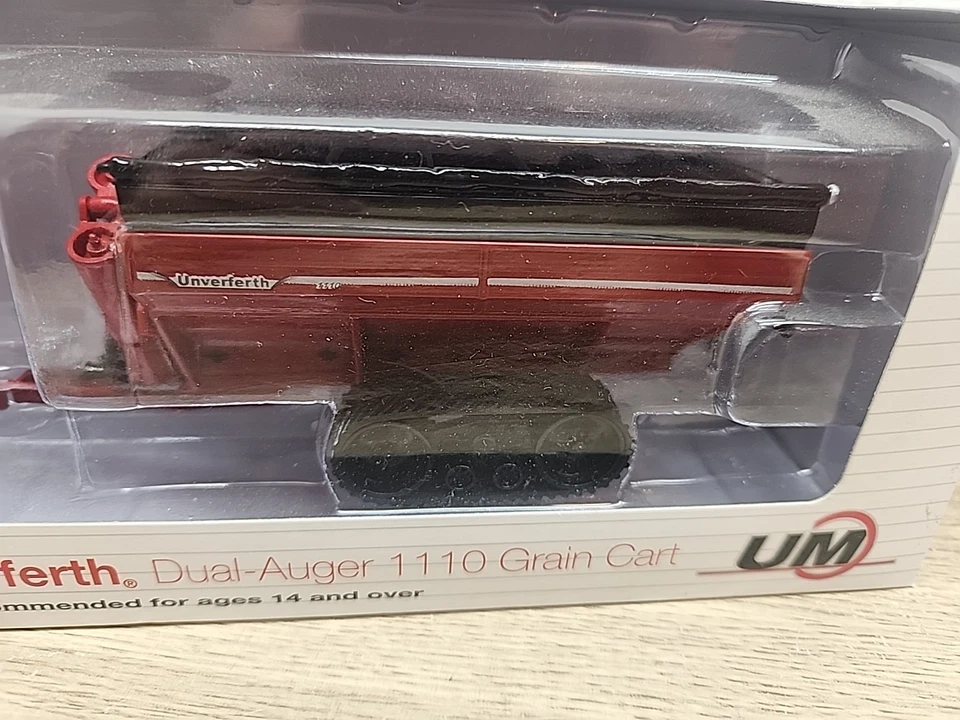 1/64 Unverferth Dual Auger 1110 Grain Cart Red On Tracks - Image 4 of 4