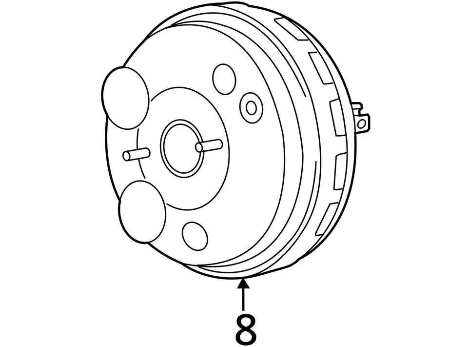 Ford Escape 2013 potenciador de freno OEM 62 k millas - LKQ406873099 Foto 4 de 4