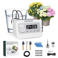 Automatic Indoor Plant Waterer, 49FT Drip Irrigation Kit for 15 Pots