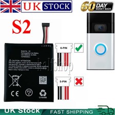 Battery for Ring 2 Generation, 5UM5E5, Video Doorbell 2nd PN: Ring S2 5200 mAh 