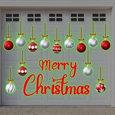 31PCS Christmas Garage Door Magnets Glow Dark Decor Holiday Decor MERRY XMAS