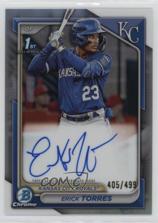 2024 Bowman Chrome Prospect Auto Refractor /499 Erick Torres #CPA-ET Auto