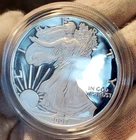 2007-W PF CAMEO DEEP MIRRORS PROOF AMERICAN SILVER EAGLE 1 OZ .999 FINE SILVER