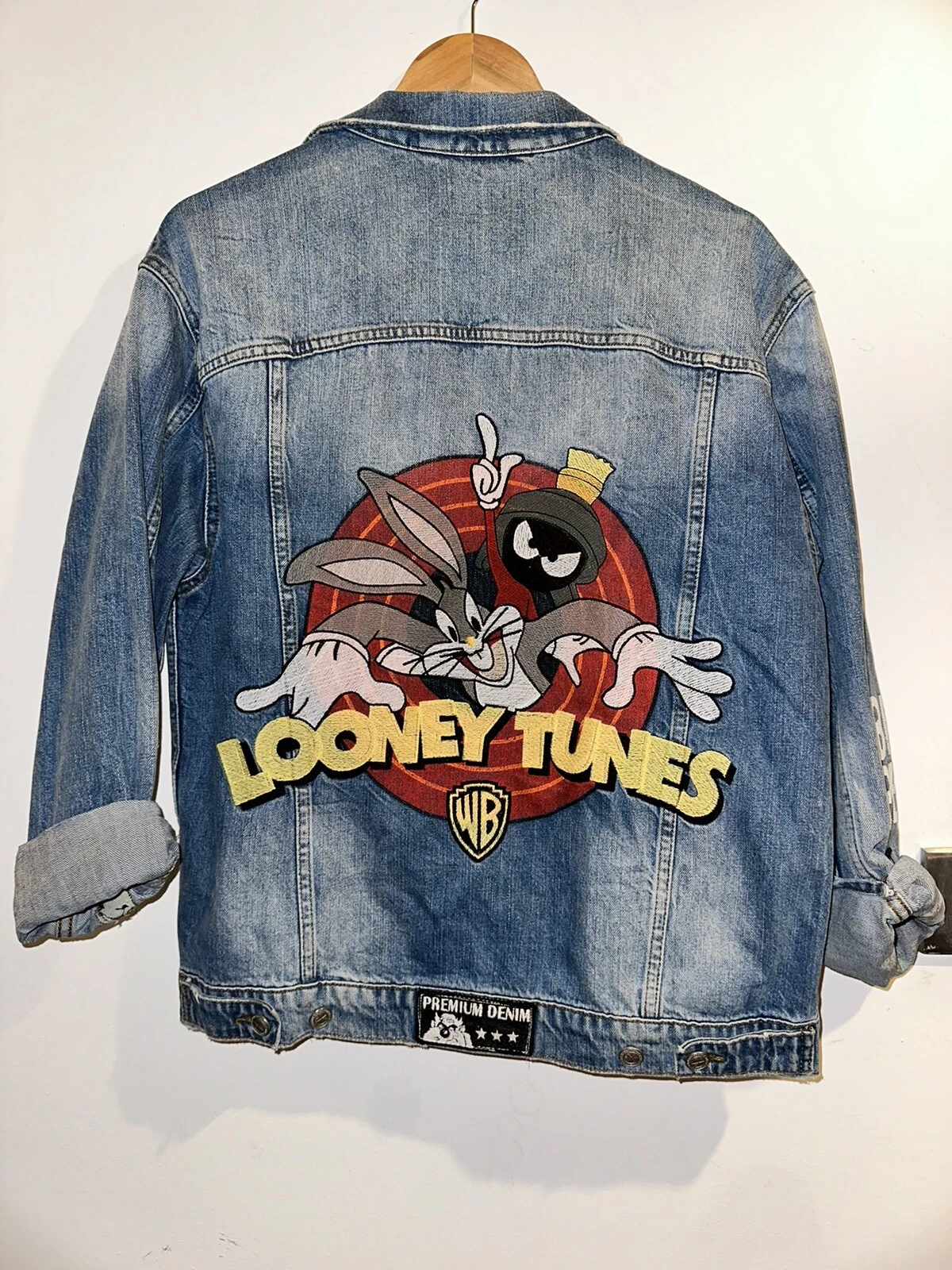 Embroidered Looney Tunes Denim Jacket