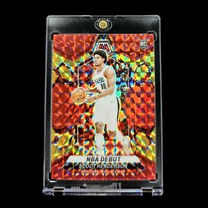 Scoot Henderson RC Red and Yellow Fusion Choice Mosaic #/75 2023-24 Rookie #255
