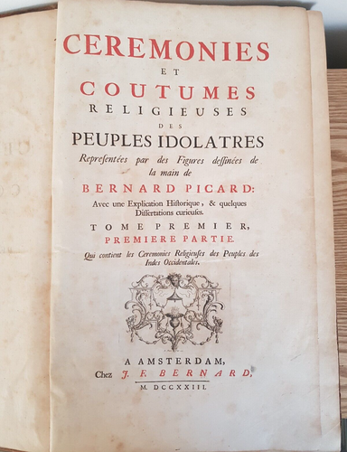 1723 CEREMONIES ET COUTUMES RELIGIEUSES VOL 1 BY PICARD 45 PLTS RELIGION INDIA @ - Picture 2 of 23