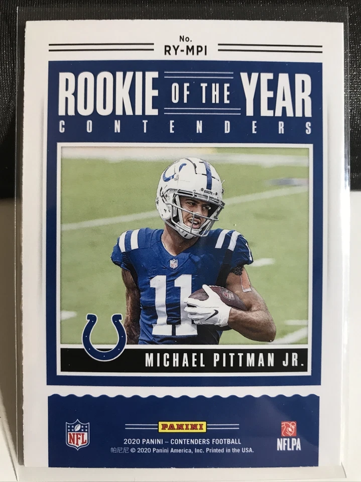 Michael Pittman Jr. 2020 Panini Contenders Rookie of the Year #RY-MPI - Image 2 of 3