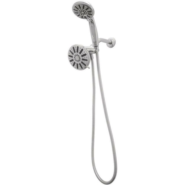 Glacier Bay Dual Shower Head Handheld Showerhead Bathroom 6 Spray 5