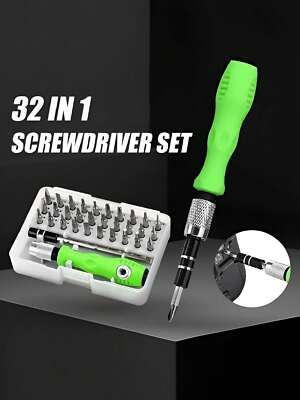 32 in 1 Präzisions-Schraubendreher-Set mit Koffer Elektronik-Reparaturwerkzeug-Kit UK