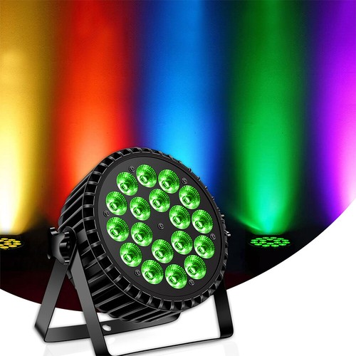 8Stk 270W LED Par Strahler RGB 18 LED Scheinwerfer DMX Bühnenlicht DJ Partylicht - Bild 18 von 36