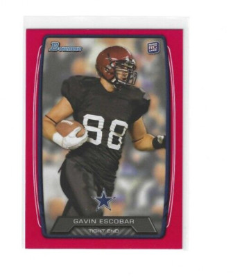 2013 Bowman Football Red Parallel #211 Gavin Escobar RC - DAL Cowboys - 143/199