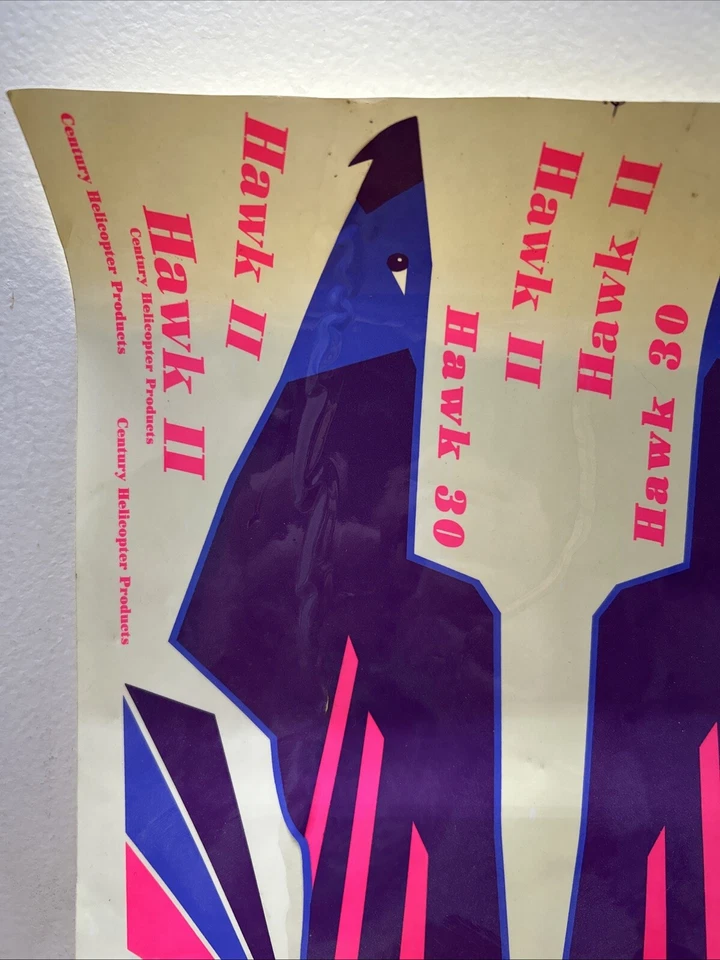 Vintage Hawk II Hawk 30 Helicopter DECALS - Image 2 of 4