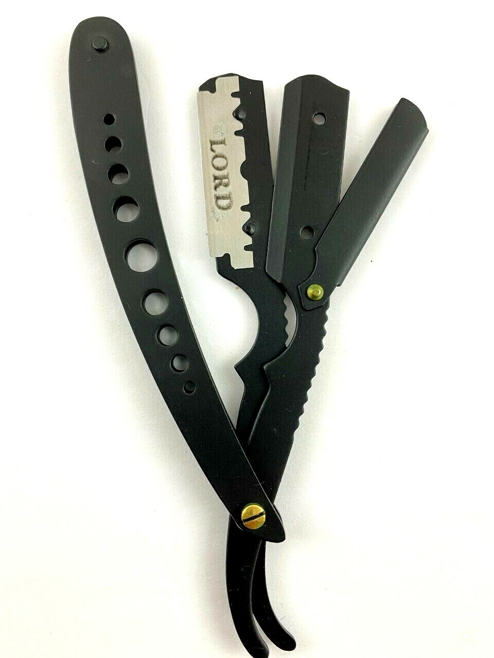 Professional Barber Hair Shaving Razor Straight Edge Folding Knife + 100 Blades