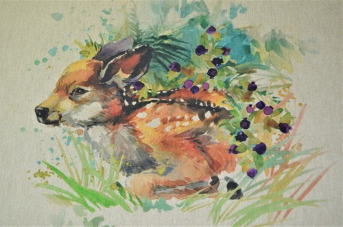 Fabric Cushion Panels Linen-look Country Creatures and Animals for Home Decor- - Picture 77 of 83