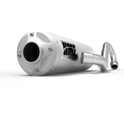 HMF Titan QS Quiet Full Exhaust Pipe Brushed Kawasaki Brute Force 750 | 12-14
