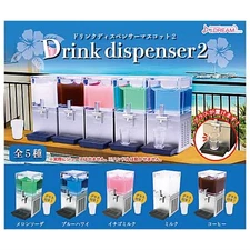 Drink dispenser mascot Capsule Toy 5 Types Full Comp Set Gacha New Japan