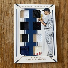 2019 National Treasures Chance Adams 8 Pane Relic 20/25 SSP YANKEES INSERT RARE