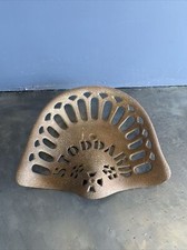 Vintage Stoddard Cast Iron Tractor Seat   Antique Farm Tools Equipment