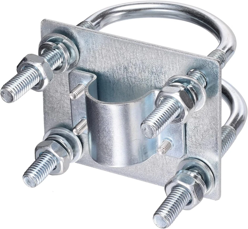Soporte de abrazadera de mástil de antena pernos en U abrazadera antioxidante panel hardware de montaje de tubería Foto 4 de 4
