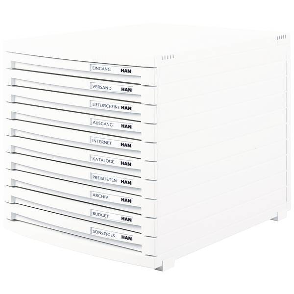 HAN 1510-12  CONTUR  Cassettiera Bianco DIN A4, DIN B4, DIN C4 Numero cassetti:
