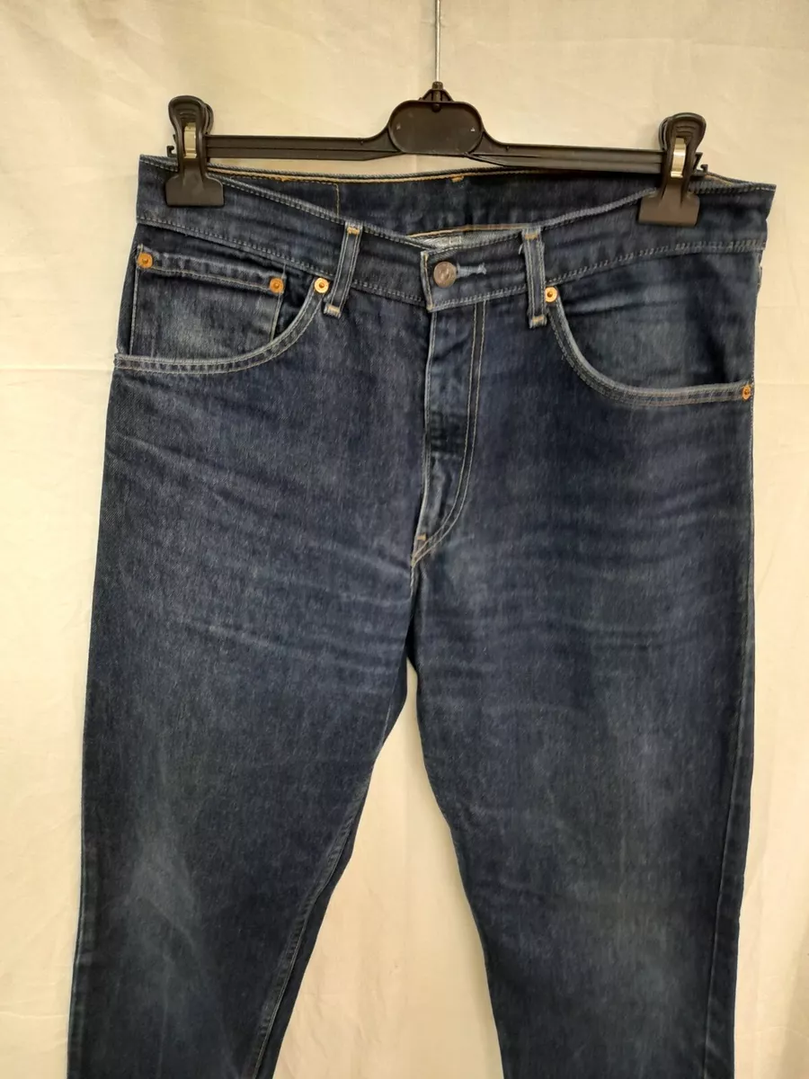 Levi s levis 521 jeans uomo men blu scuro blue tg 48 size 34 giubbotto