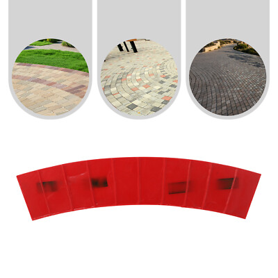 Manual Stone Texture Concrete Stamps Mat, PU Arc-shaped Cement Texture Mold