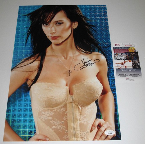 Jennifer Love Hewitt signed 11x17 Photo SEXIEST TOP I Know What JSA COA Full Sig