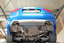 Audi S4 B7 Rear silencer delete pipes - Twin 3" tail pipe A
