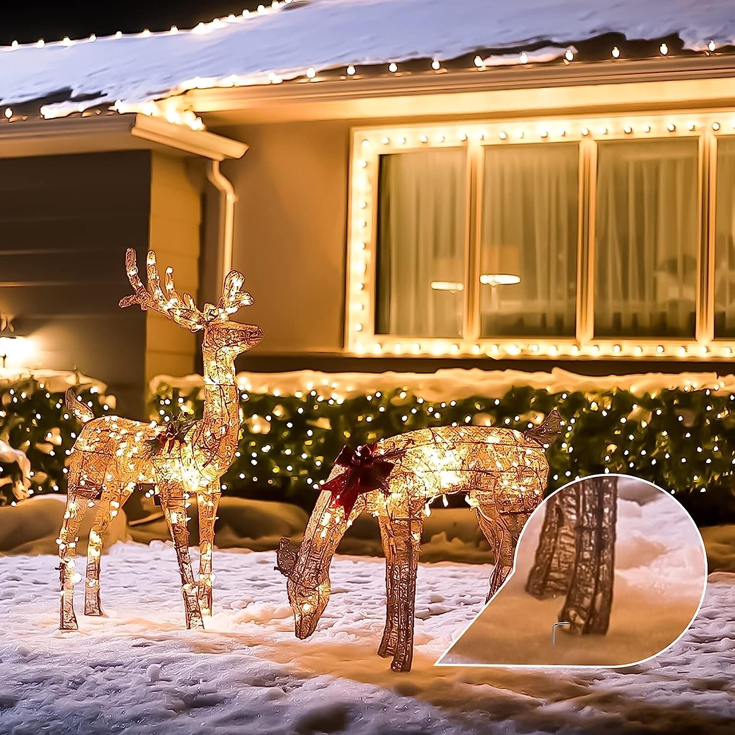 Galvanized 6 Inch 500 Pack Landscape Staples 11 Gauge AntiRust Garden