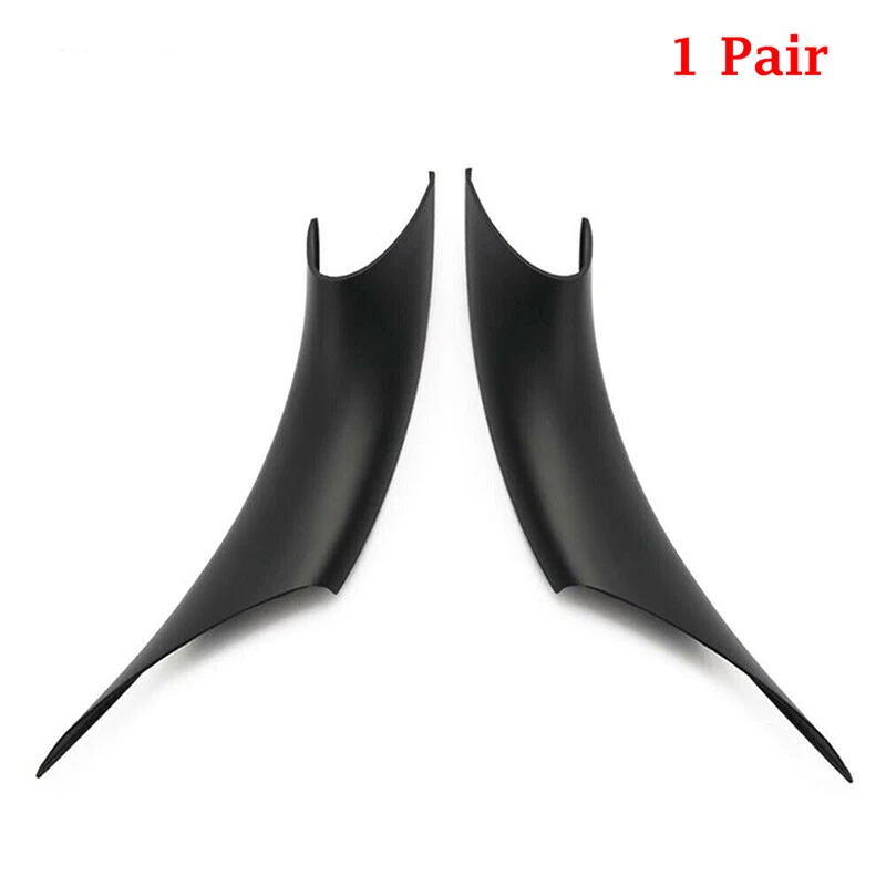 Par de cubiertas interiores negras mate para manija de puerta BMW F30 328i 335i 2012-2018 Foto 4 de 4