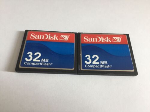 Carte flash compacte 10 pièces 32 Mo SanDisk 32 Mo carte mémoire CF SDCFB - Photo 1 sur 3