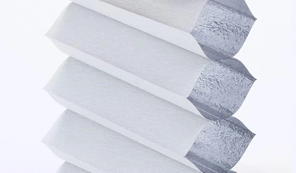 METechs Sin Taladro Hágalo Usted Mismo Blackout Blanco Panal Celular Tono Ancho 48"+ Ancho Foto 3 de 4